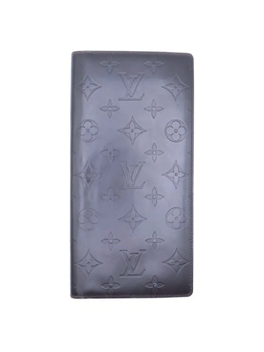 Louis Vuitton Glace Porte Feuille Double Cafe Monogram Notebook Cover Brown